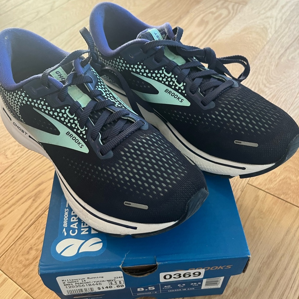 Brooks Ghost 14 Women's Running Shoes - navy & peacoat